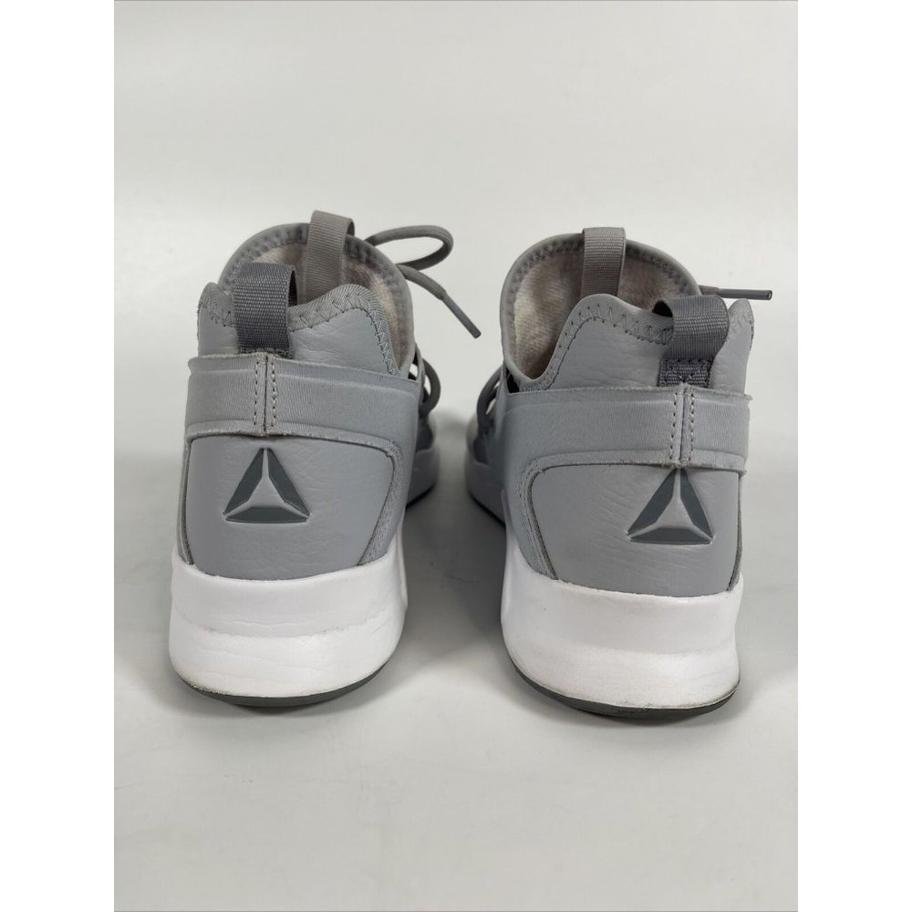 Reebok Mens CN6613 Canvas Low Top Lace Up Fashion Sneakers Size 7 Grey/Neon Red - Picture 10 of 15